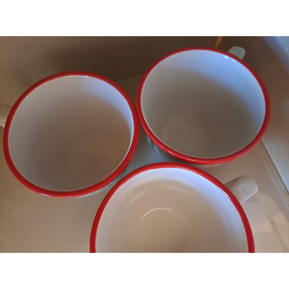 Pioner Woman Red Rim Cups - Picture 3 of 7